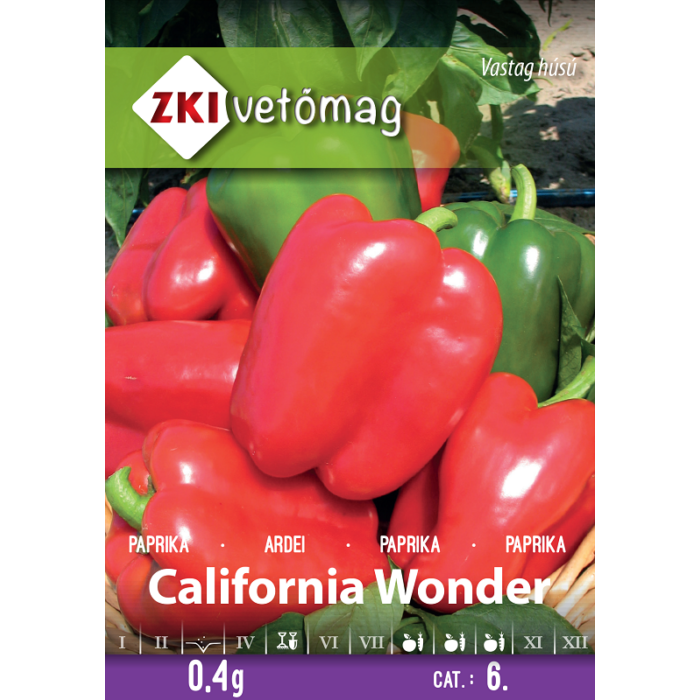 ZKI Paprika California Wonder vetőmag 0,4g