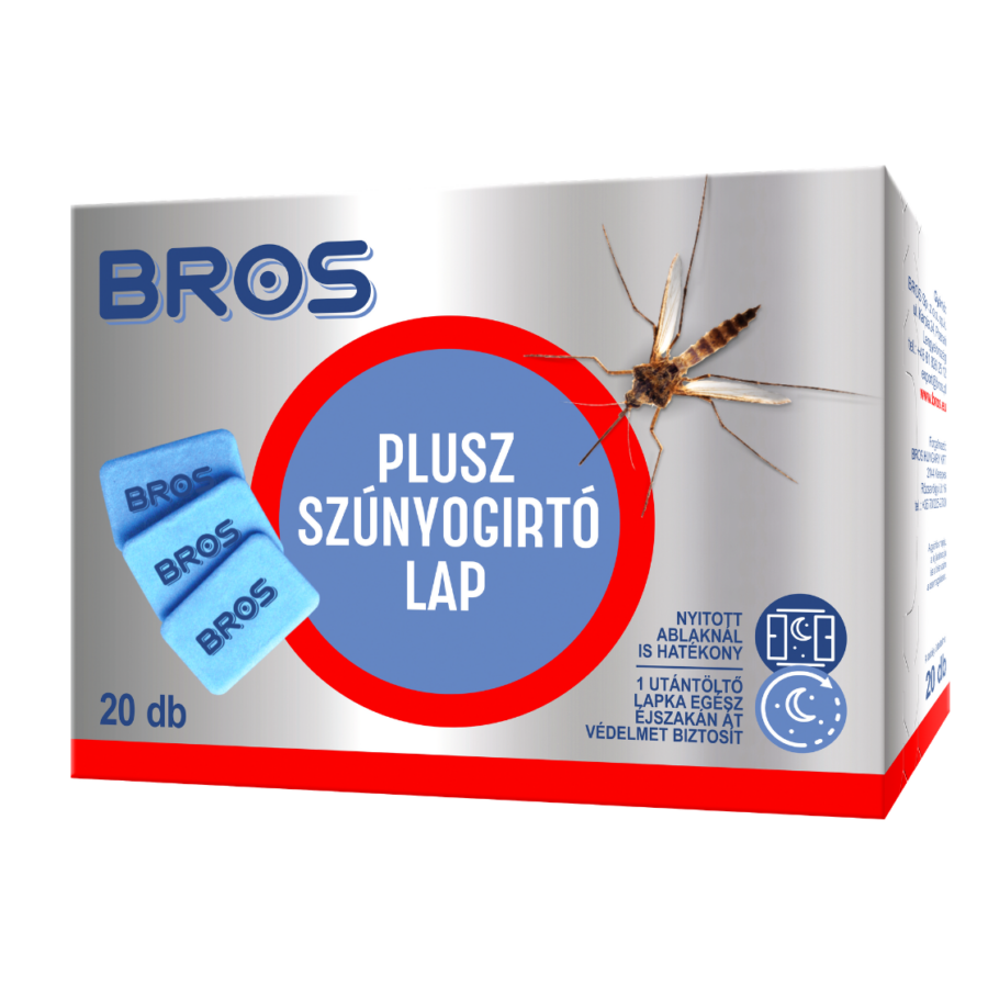 Bros szúnyogriasztó készülékhez 20 db utántöltő lapka