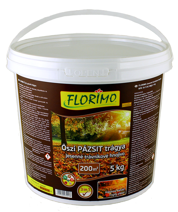 Florimo Őszi Pázsit Műtrágya /Vödör/ 5 kg