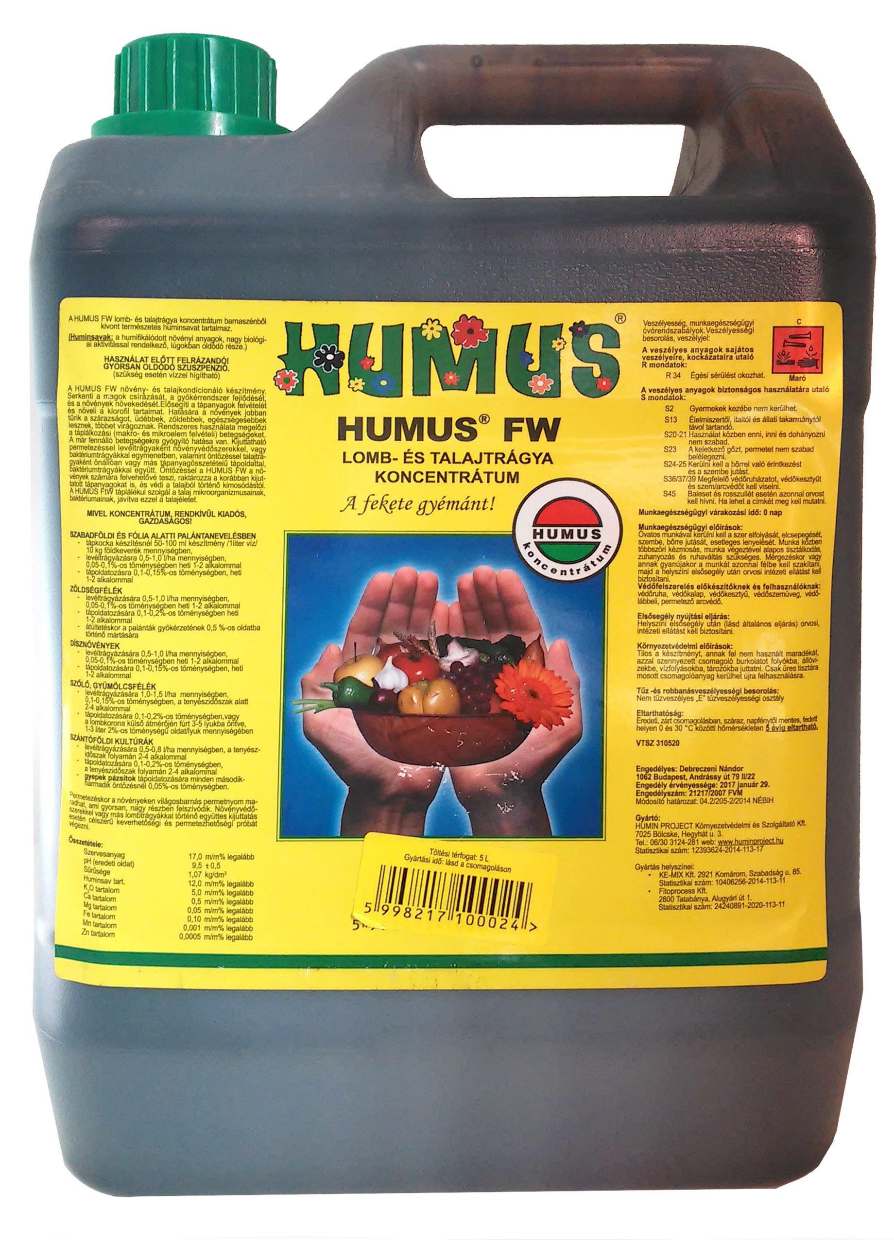 Humus FW tápoldat 5l