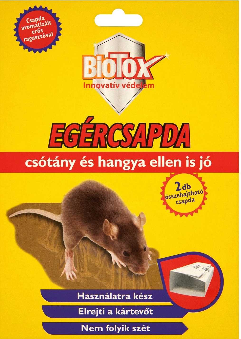 BIOTOX egér- rovar ragasztós lap 2 db