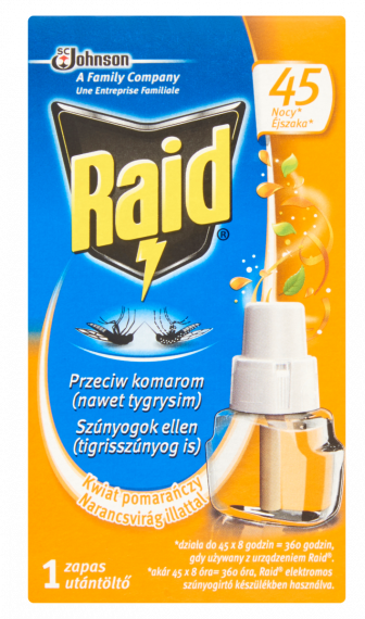 Raid elektromos párologtató utántöltő Narancsvirág 45 éjszaka