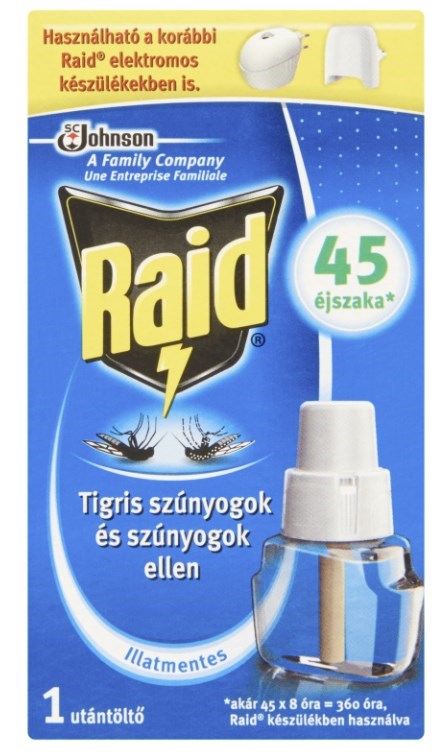 Raid elektromoshoz folyadék utántöltő 45 éjszaka