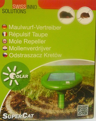 Swiss vakondriasztó napelemes ultrahangos 650 m2