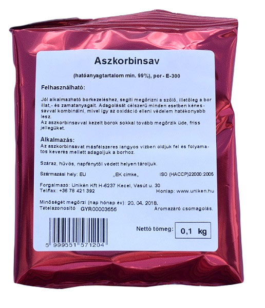 Unikén aszkorbinsav 0,1 kg