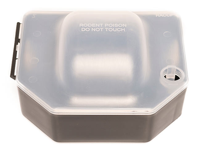 Egérdoboz fém nyárssal, átlátszó tetővel