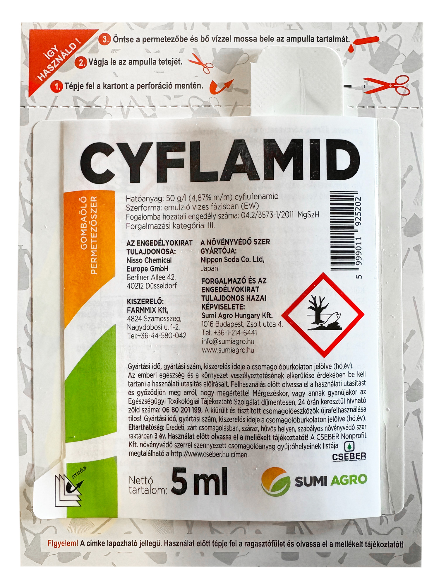 Cyflamid gombaölő szer 5 ml