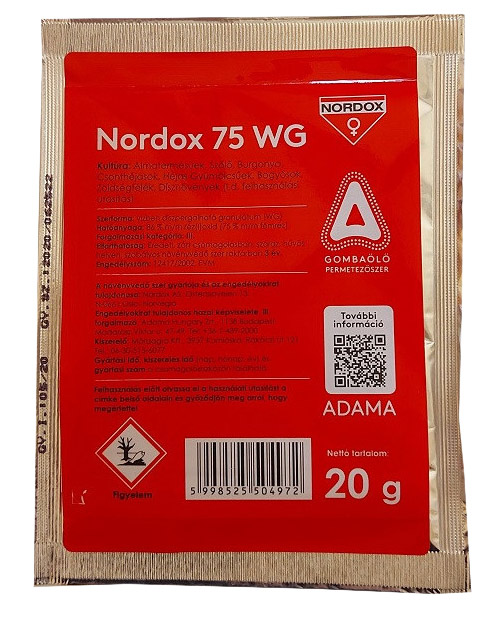 Nordox 75WG gombaölő permetezőszer 20 g