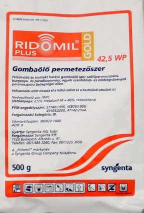 Ridomil Gold 42,5 WP Plus gombaölő permetezőszer 500 g