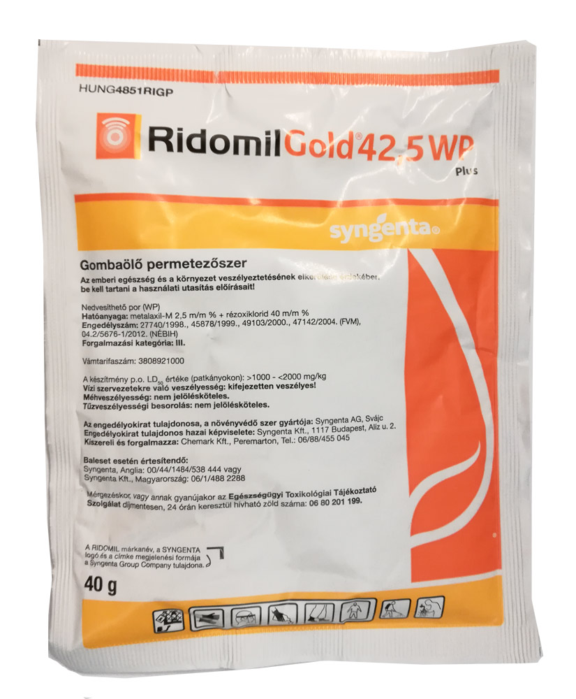 Ridomil Gold 42,5 WP Plus gombaölő permetezőszer 40 g