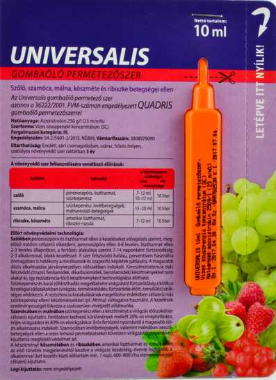 Universalis gombaölő permetezőszer 10 ml ampulla