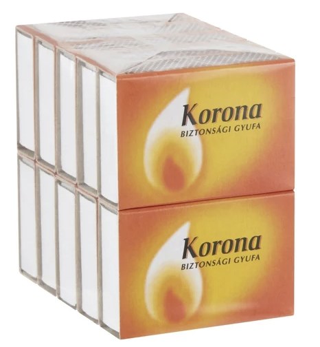 Korona hagyományos gyufa 10 doboz