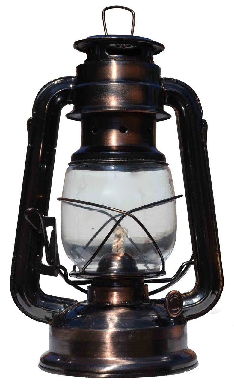 Lámpás- viharlámpa bronz 25 cm
