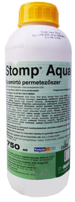 Stomp Aqua gyomirtó permetezőszer 750 ml