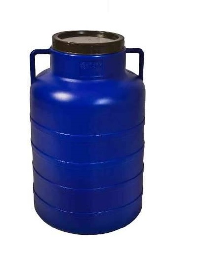 Hordó Bidon, savanyúságos ballon, kék 80L, d:220 menetes fedél