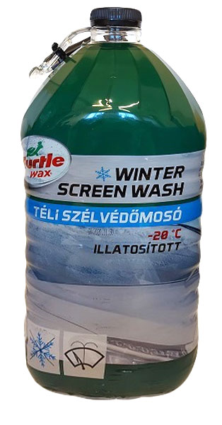 Turtle Wax téi szélvédőmosó kiöntővel, ablakmosó folyadék, 4 liter, -20°C