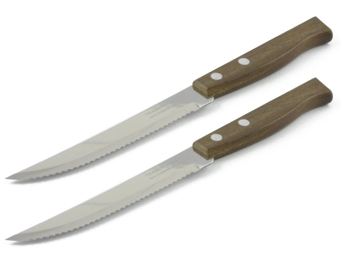 Tramontina Traditional fanyelű recézett kés 2 darabos kiszerelésben 20 cm-es