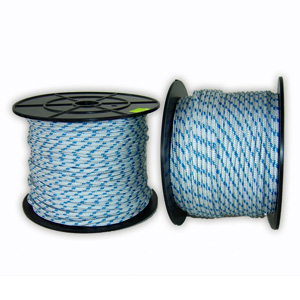 Kötél fonatolt PP 14 mm fehér-kék 50 m