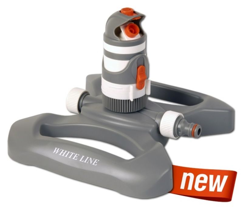 Bradas White Line WL-Z12 2-funkciós állványos állítható forgó öntözőfej, területátmérő 20m