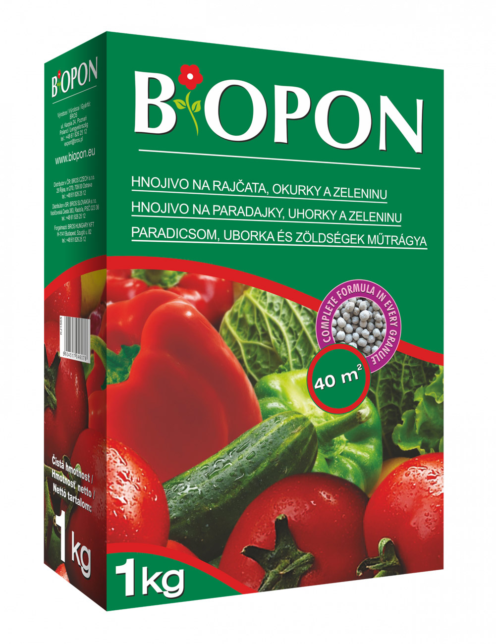 Biopon műtrágya paradicsomhoz, uborkához és zöldségekhez 1 kg