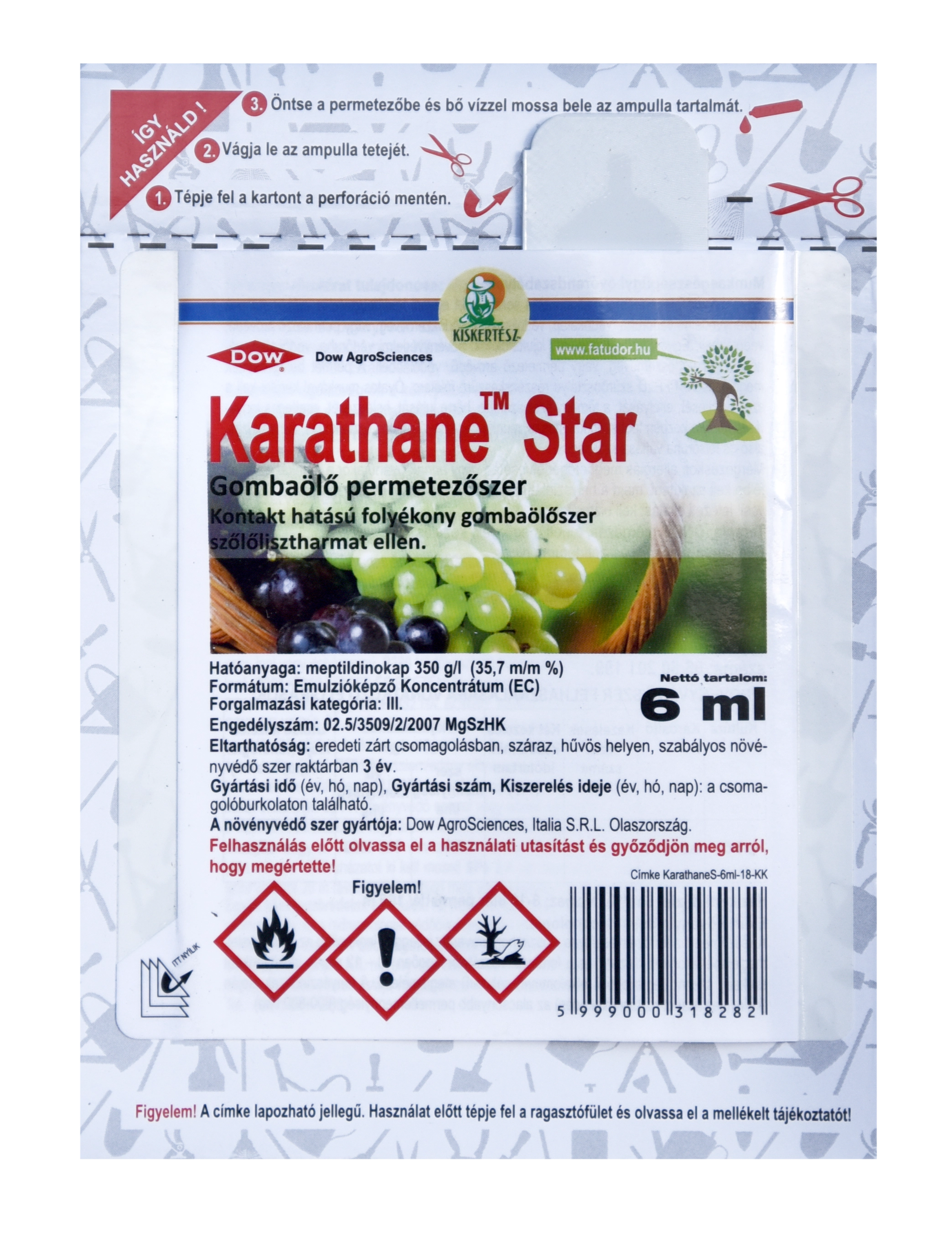 Karathane Star gombaölő permetezőszer 6 ml ampulla