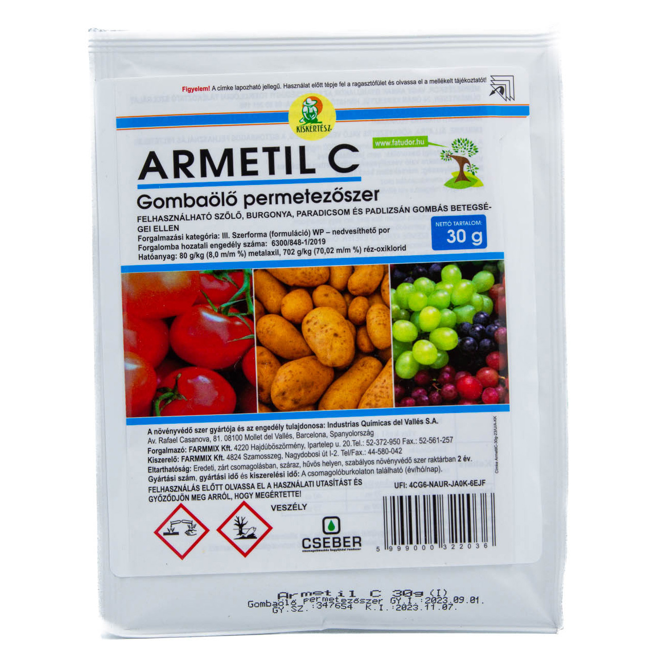 Armetil C peronoszpóra elleni készítmény 30g