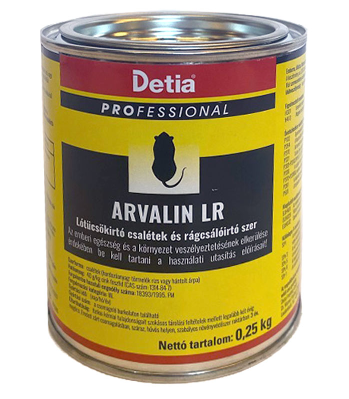 Arvalin - Lótücsök irtó csalétek és rágcsálóirtó szer 250g