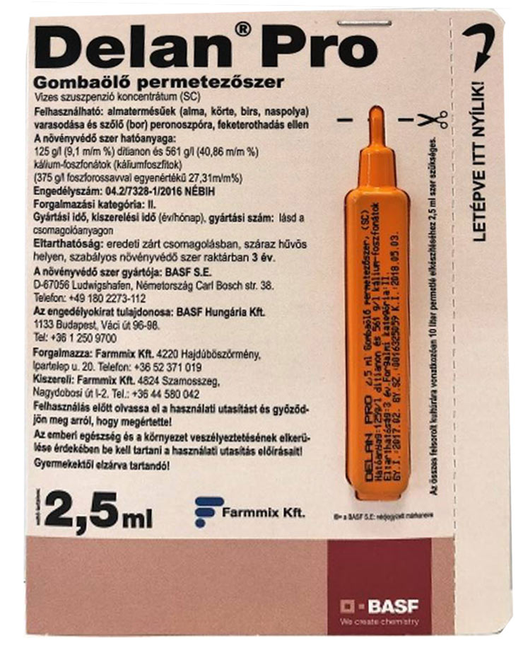 Delan Pro gombaölő permetezőszer 2,5 ml ampulla