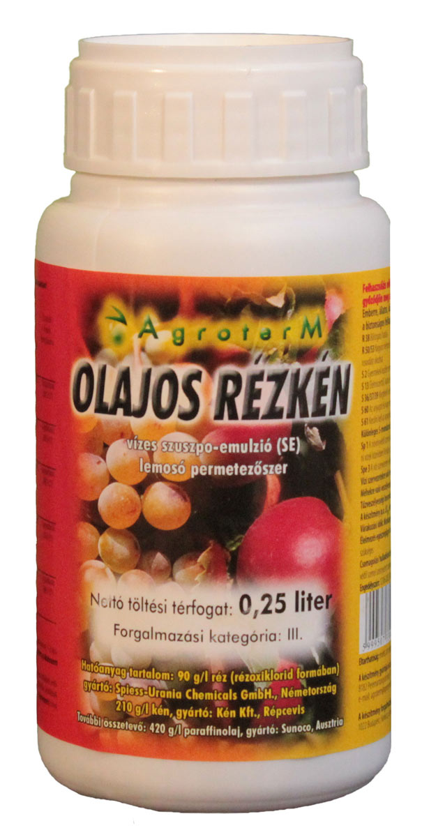 Olajos rézkén SE lemosó permetezőszer 250 ml
