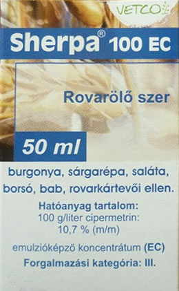 Sherpa 100 EC rovarölő permetezőszer 50 ml