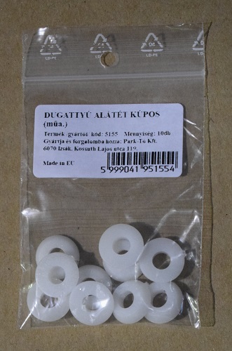 Dugattyú alátét kúpos /műanyag/ (10 db -os), J-14, J-18 magyar permetezőhöz