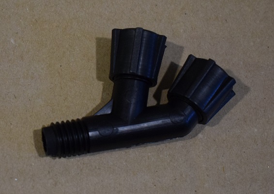 Ikerszórófej műanyag kpl.