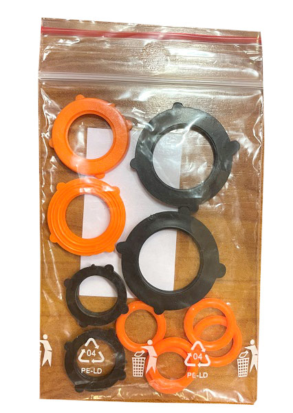 Tömítő gyűrű MIX locsoló pisztolyokhoz (2+2+2+5)