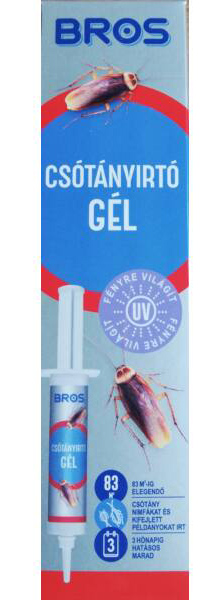 Bros csótányirtó gél 20 gr