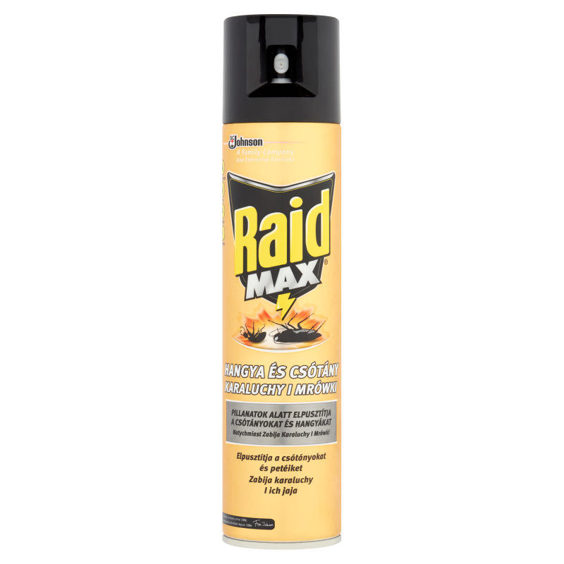 Raid Max 3in1 Csótány- És Hangyairtó Aerosol - 400 ml