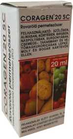 Coragen 20 SC rovarölő permetezőszer 20 ml, dióburok-fúrólégy ellen!
