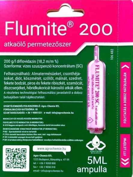 Flumite 200 rovarölő permetezőszer 5 ml ampulla