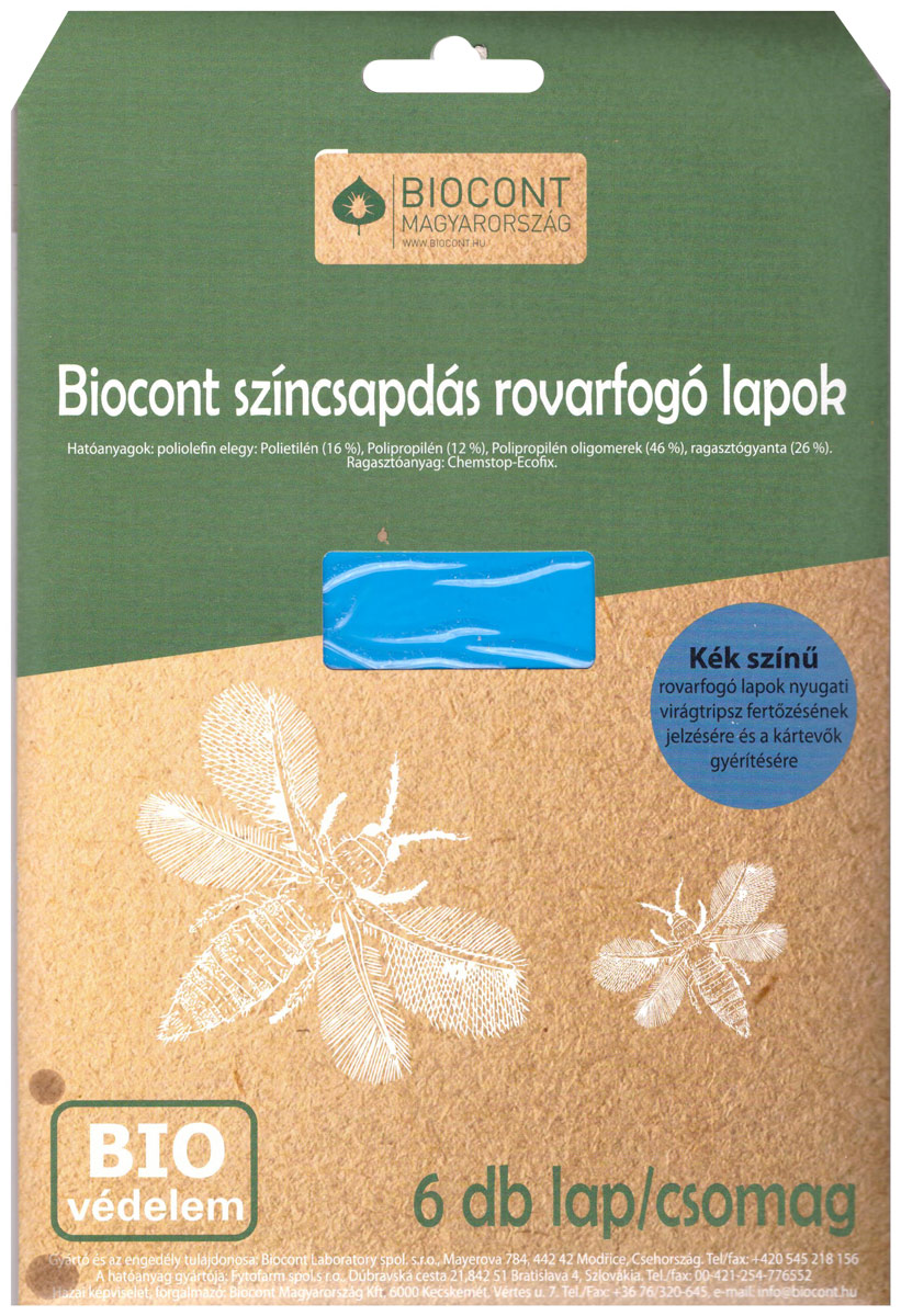 Biocont kék rovarfogó lap 6 db