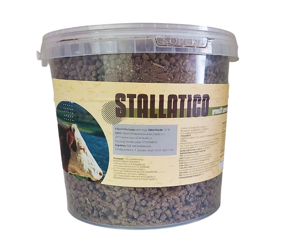 Stallatico marhatrágya granulátum 5 liter,  4 kg vödrös