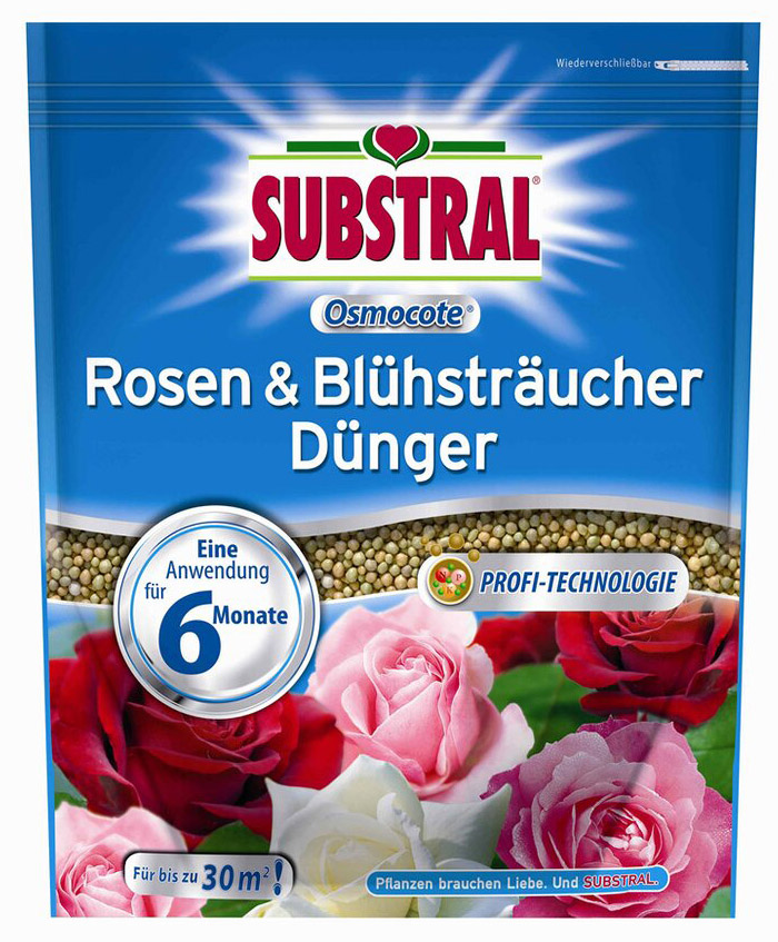 Substral Osmocote Hosszú hatástartamú trágya rózsákhoz- és virágzó növényekhez 1,5 kg