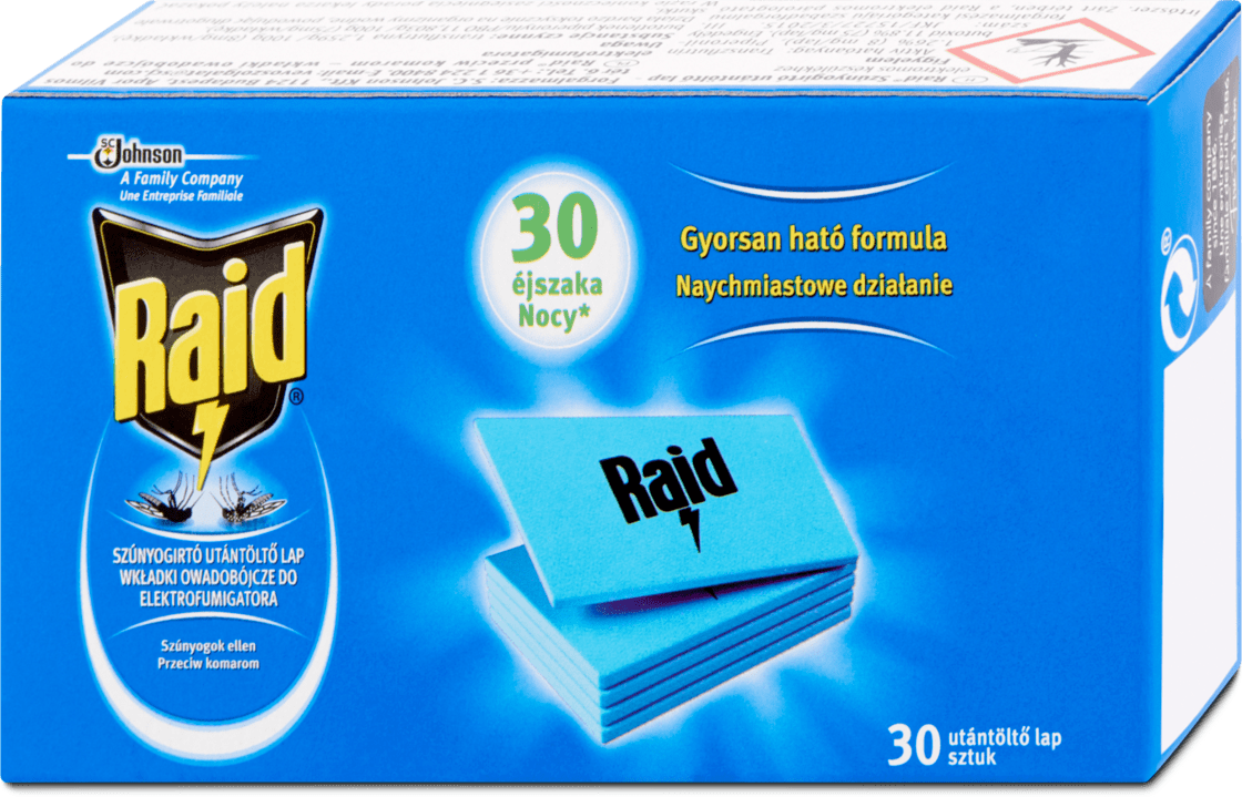 Raid elektromoshoz utántöltő 30 lapka