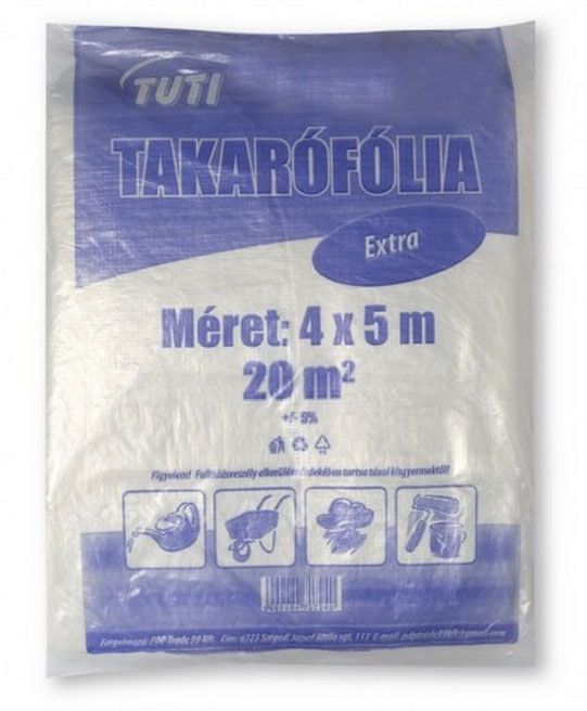 Takaró fólia extra (járható) 4x5m