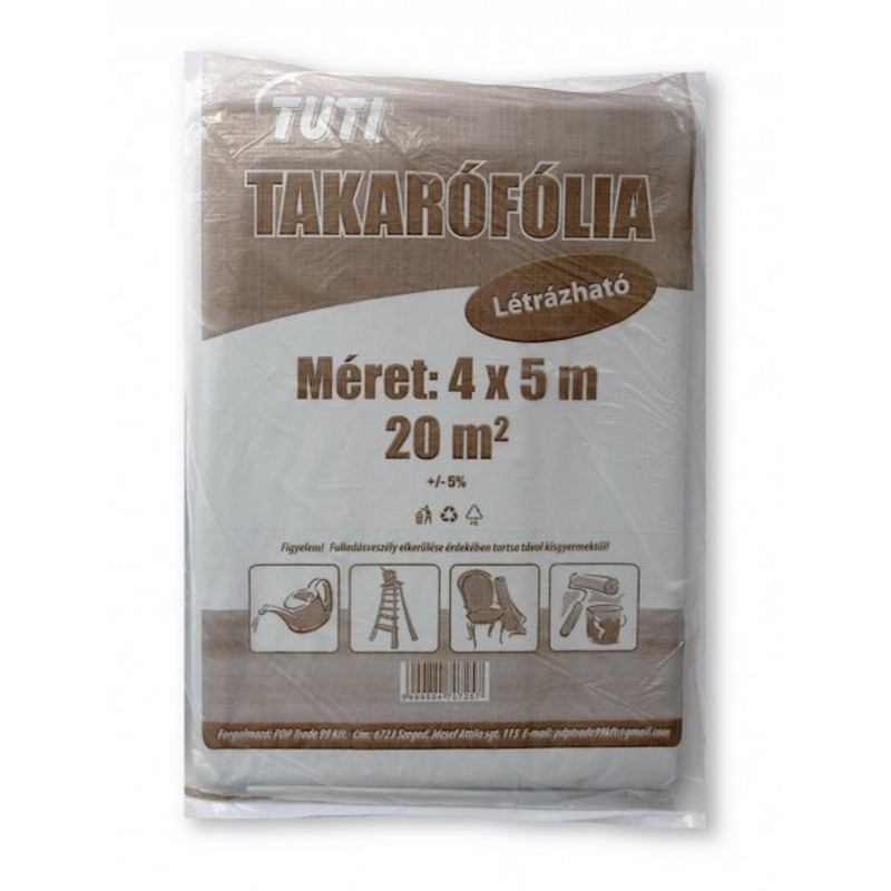 Takaró fólia super (létrázható) 4x5m