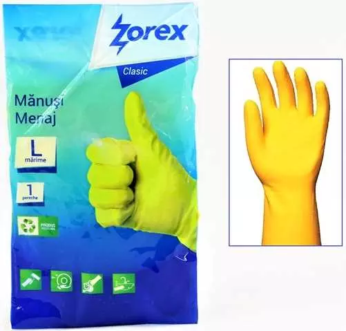 Zorex háztartási gumikesztyű M-es méretben