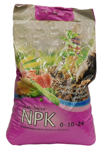 NPK 0-10-24 őszi-téli koratavaszi alapműtrágyáza 5 kg