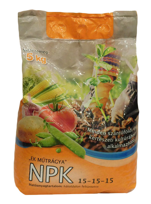 NPK 15-15-15 komplex EK műtrágya 5 kg