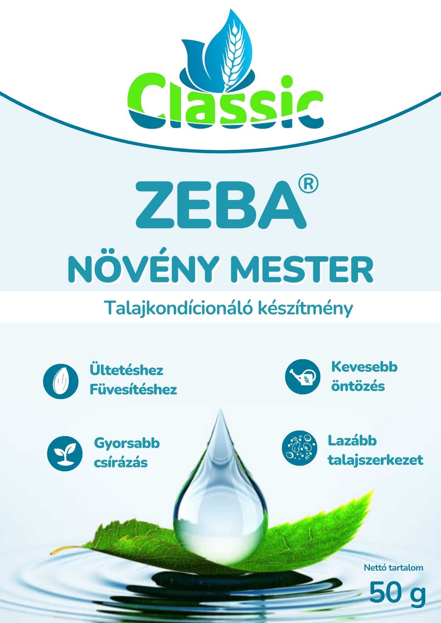 Zeba Növénymester vízraktározó 50g