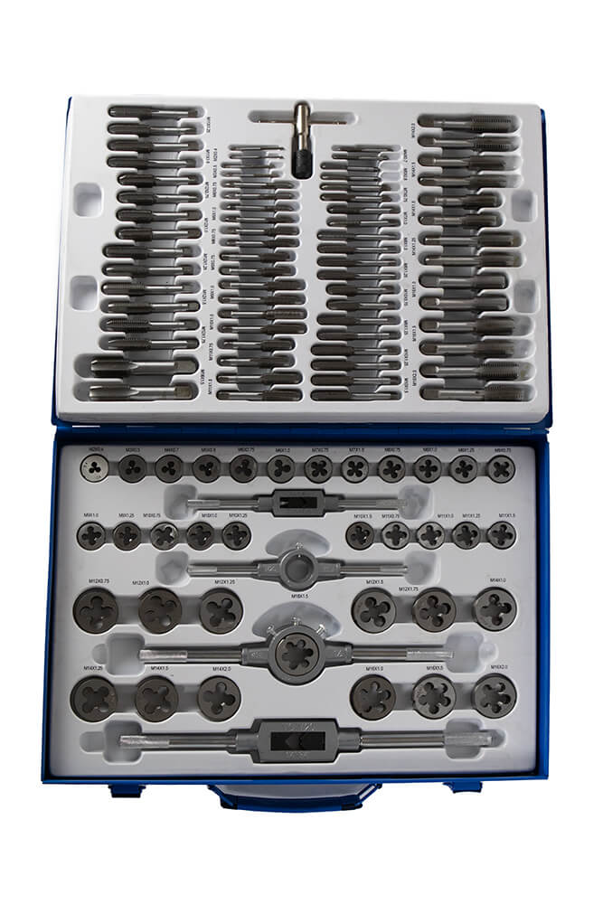 Black Tools menetmetsző és menetfúró készlet 110db-os