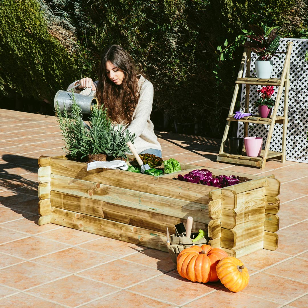 Nortene Catral Natur Line 3 részes magaságyás, 140 x 60 x 40 cm