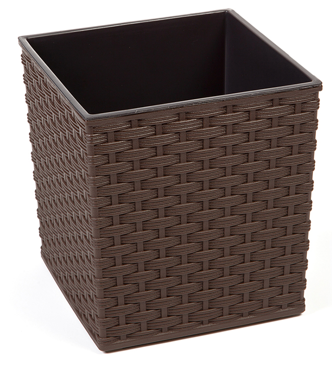 Lamela Juka Rattan kaspó, 25cm, mokka